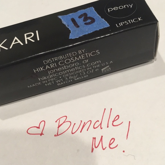 🎉5/25$  HIKARI Lipstick in Peony (pink) full size - Picture 3 of 5